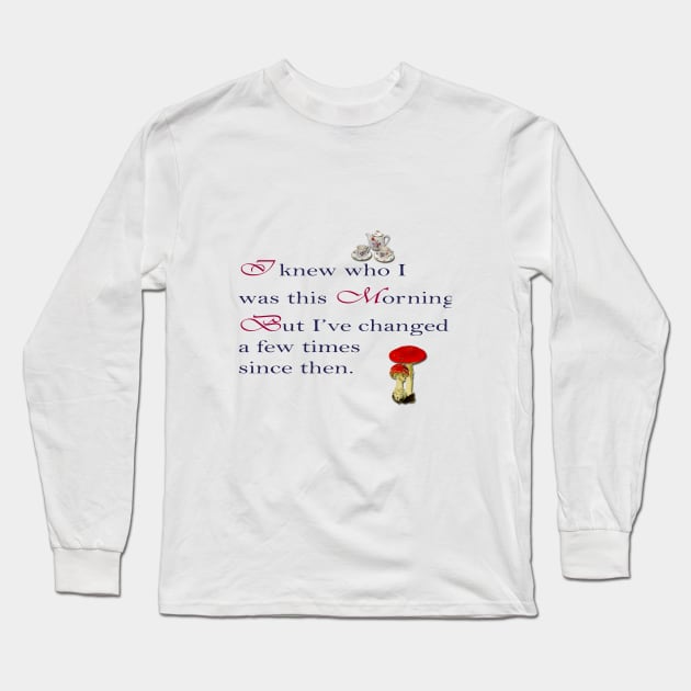 Alice in Wonderland Long Sleeve T-Shirt by tfortwo